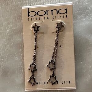 Sterling Silver Star Earrings